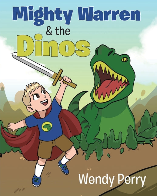 Book cover for Mighty Warren & the Dinos