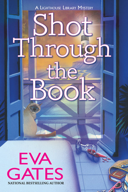 Book cover for Shot Through the Book: A Lighthouse Library Mystery