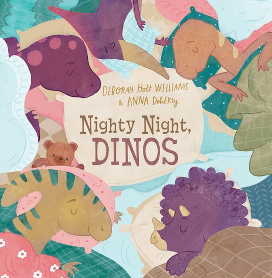 Book cover for Nighty Night, Dinos: A Bedtime Picture Book about Dinosaurs