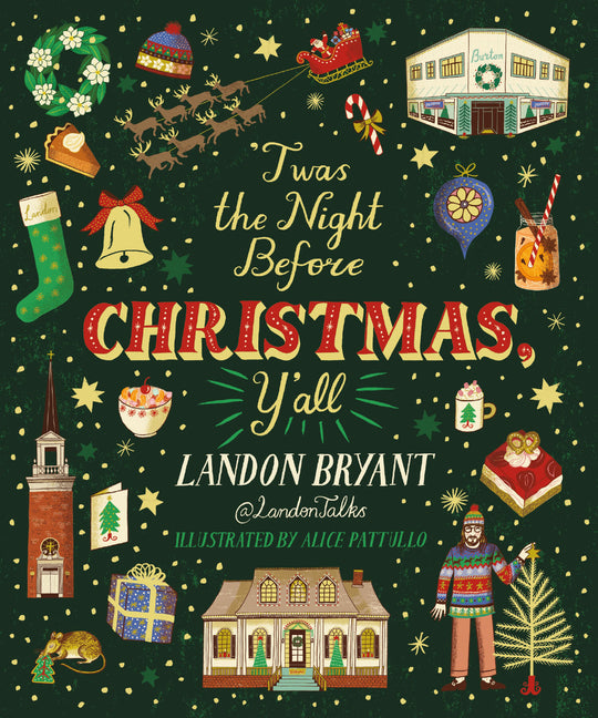 Book cover for 'Twas the Night Before Christmas, Y'All