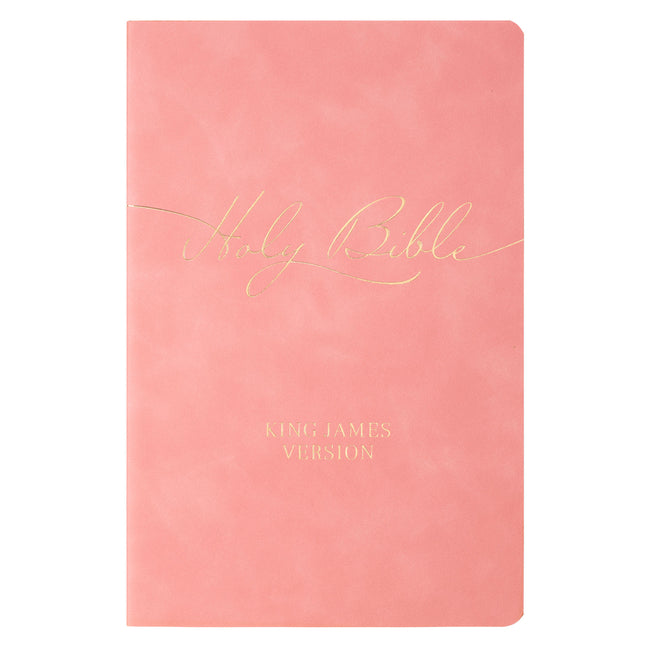 Book cover for KJV Bible Gift Faux Leather, Pink