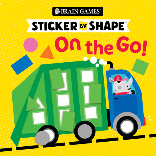 Book cover for Brain Games - Sticker by Shape: On the Go! (for Kids Ages 3-6)