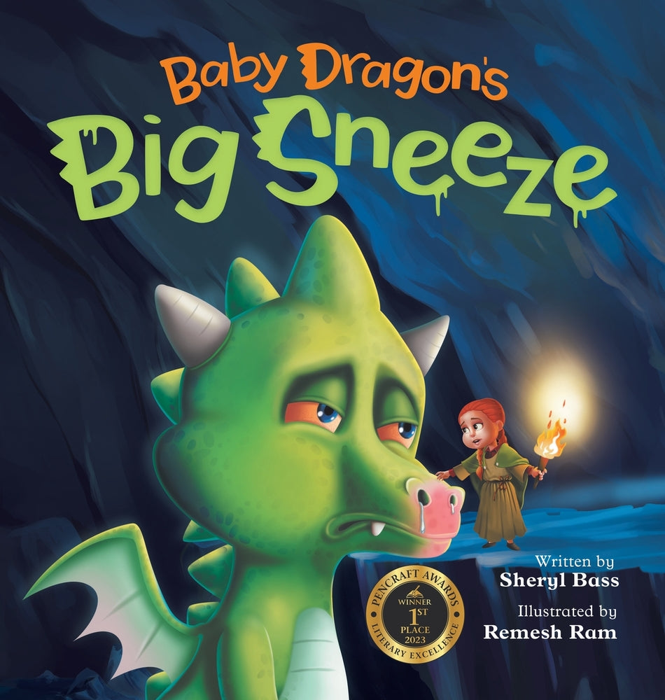 Book cover for Baby Dragon's Big Sneeze: A Picture Book About Empathy and Trust for Children Age 3-7