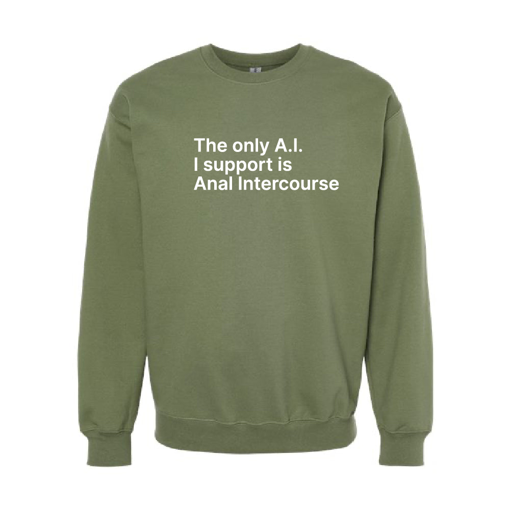 The Only A.I. I Support is Anal Intercourse Sweatshirt