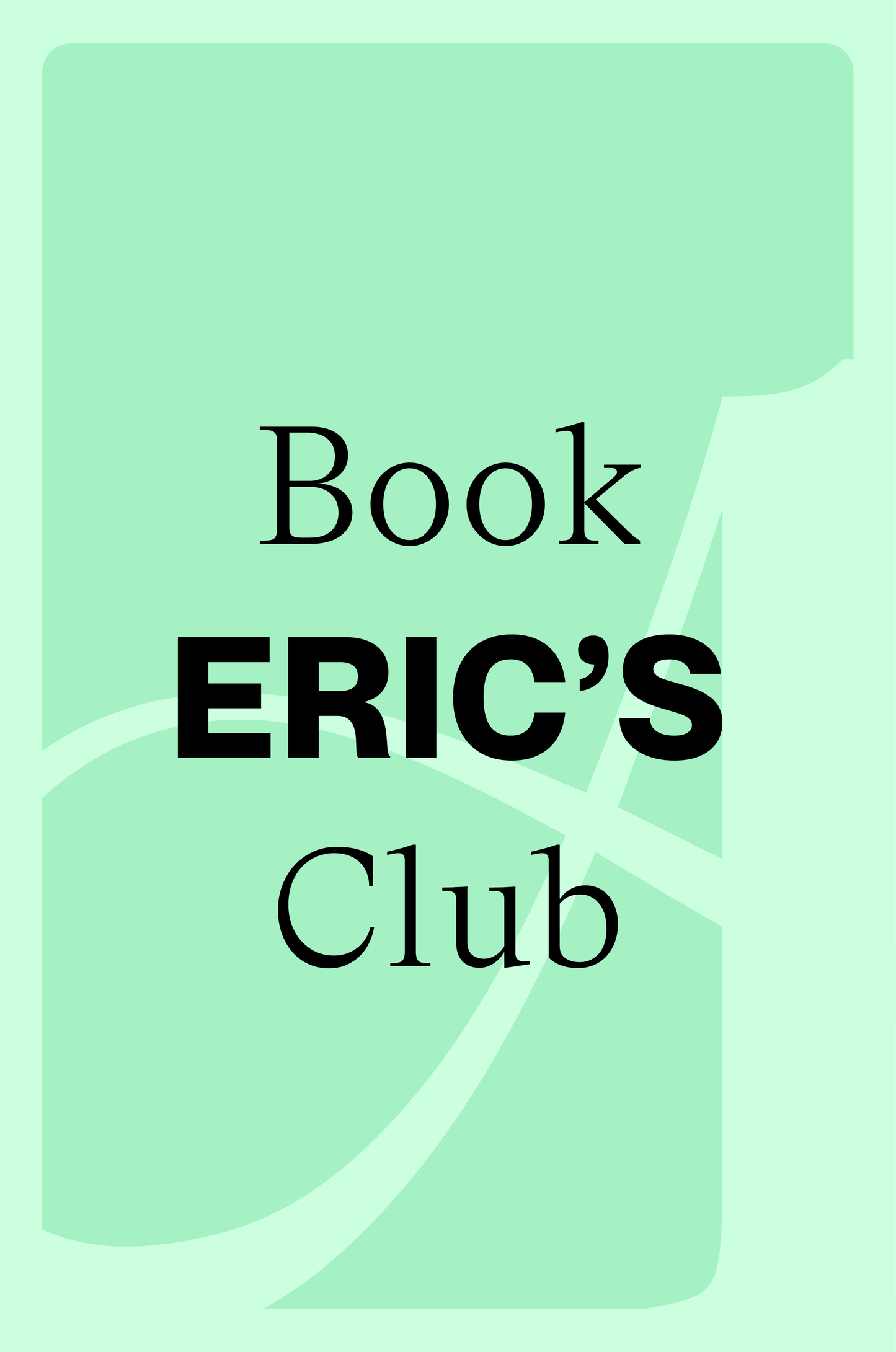 Eric's (Very Gay) Book Club